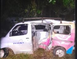 Mobil Minibus Milik ICON+(PLUS) Penyebab Satu Keluarga Kehilangan Nyawa Dijalan Kurau Bangka Tengah