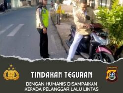 Polwan Wakatobi Menunjukan Sikap Humanis Disaat Menegur Pengendara,