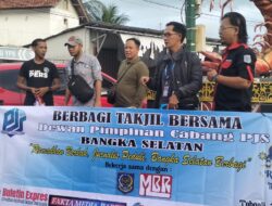 Semangat Berbagi Ramadhan, PJS Bangka Selatan Sebarkan 500 Takjil Ke Masyarakat