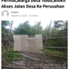 Bukan Jalan Didalam HGU Yang DiBlokade Petani.Kepala Desa”Itu Jalan Desa Menuju Ke PT. Wiramas Permai di Desa Toiba,